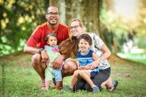 family happy with their family health plan